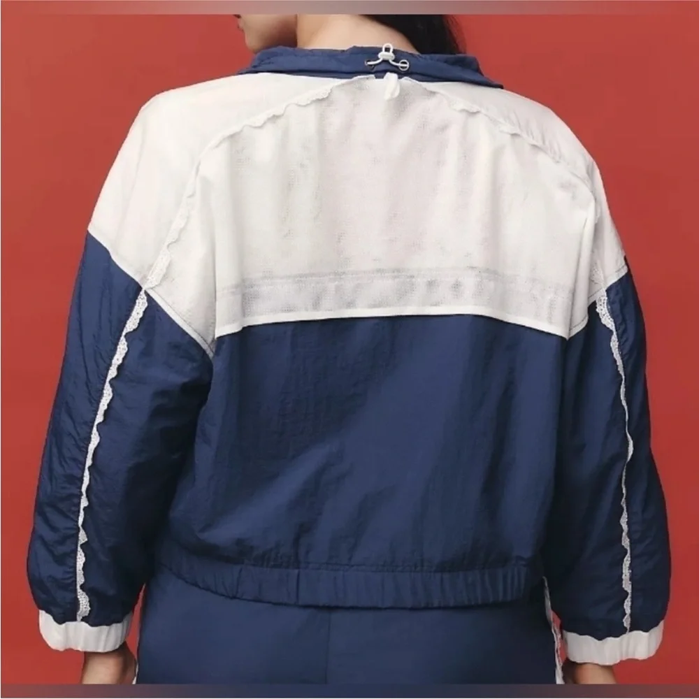 Daily Practice by Anthropologie Long Jump Color Block Jacket Size 3X NWT‎